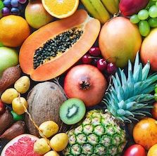 Friss gyümölcsök egészben