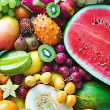 Friss gyümölcsök egészben